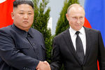 Президент России Владимир Путин и глава КНДР Ким Чен Ын во время встречи на острове Русский, 25 апреля 2019 год