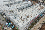 Вид с воздуха на новый госпиталь в Ухане, 2 февраля 2020 года 