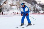 Отдыхающий на горнолыжном курорте Масикрен в КНДР, февраль 2024 года