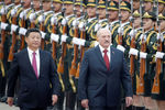 Президент Китайской Народной Республики Си Цзиньпин и президент Белоруссии Александр Лукашенко в Пекине, 2016 год 