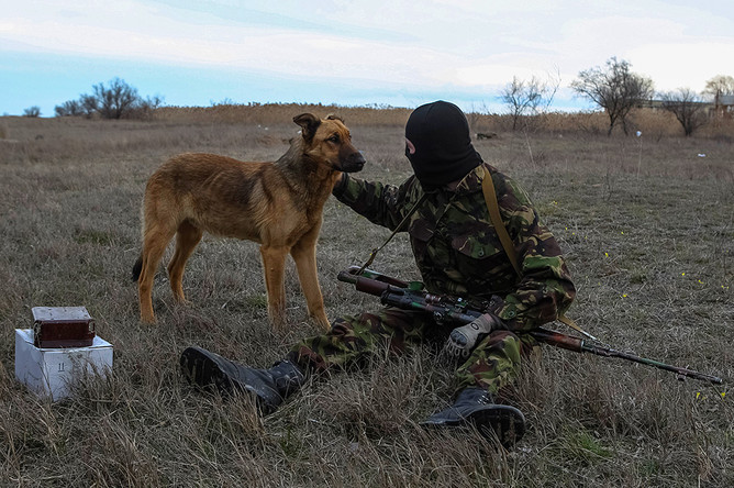 Украинский военный в Херсонской области