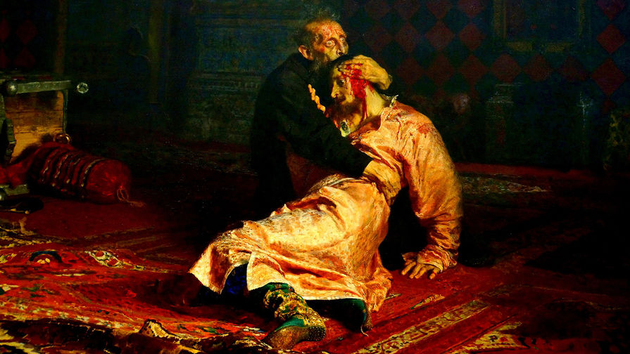 Иван Грозный убивает своего сына, репродукция