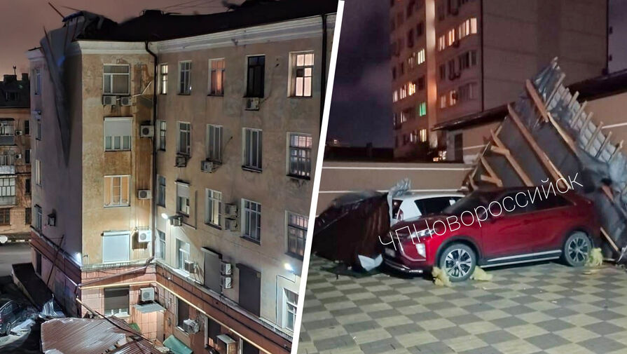 Жители Новороссийска опубликовали видео с последствиями сильного шторма