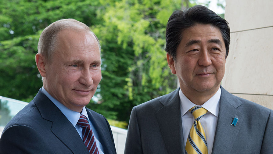  Президент России Владимир Путин и премьер-министр Японии Синдзо Абэ