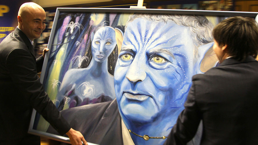 Портрет Владимира Жириновского в виде персонажа из голливудского фильма «Аватар», 2011 год