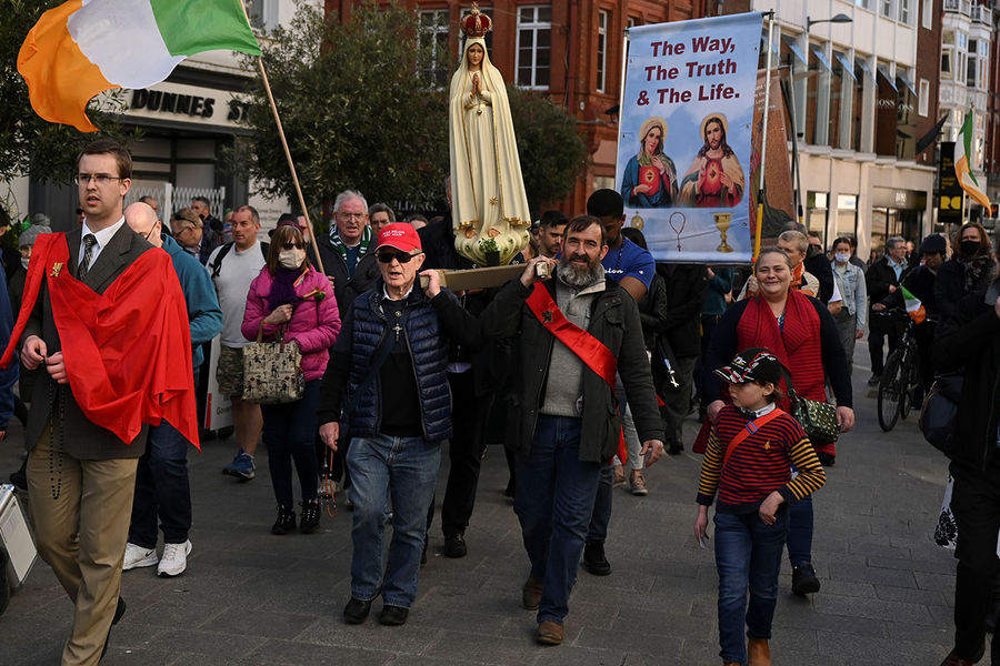 Во время праздничного шествия в&nbsp;День Святого Патрика в&nbsp;Дублине, 17 марта 2021 года