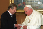 Вацлав Гавел и Иоанн Павел II