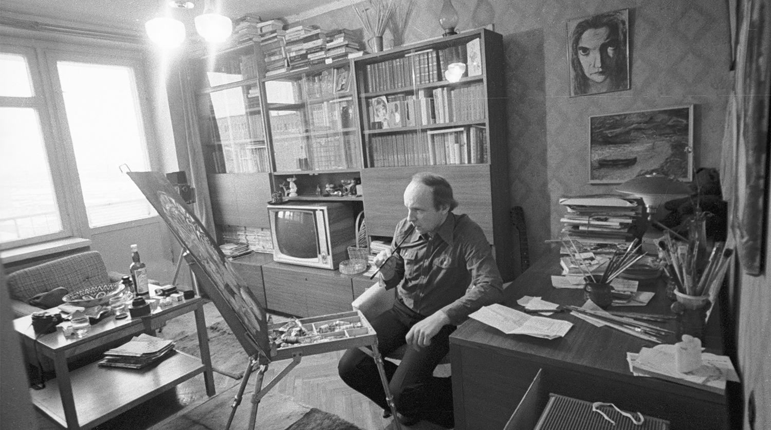 Артист Московского театра «Современник» Андрей Мягков, 1978 год