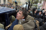 Задержание Михаила Саакашвили во время обысков в его киевской квартире, 5 декабря 2017 года
