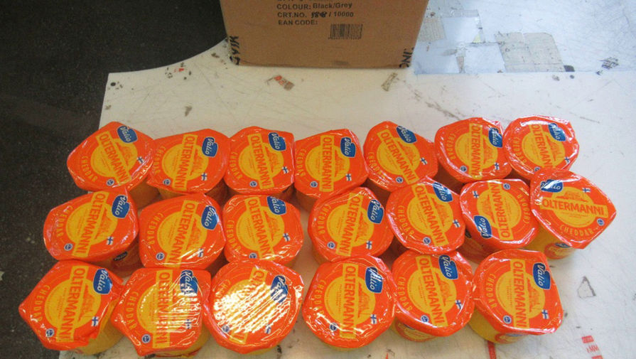 В Пулково таможенники обнаружили почти 300 кг финского сыра
