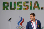 Президент Олимпийского комитета России (ОКР) Александр Жуков во время открытия официальной площадки 