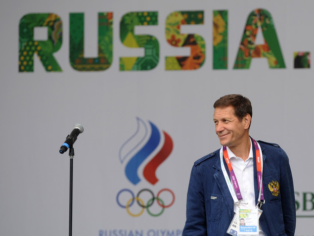 Президент Олимпийского комитета России (ОКР) Александр Жуков во время открытия официальной площадки 
