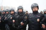 Сотрудники российской полиции в Москве
