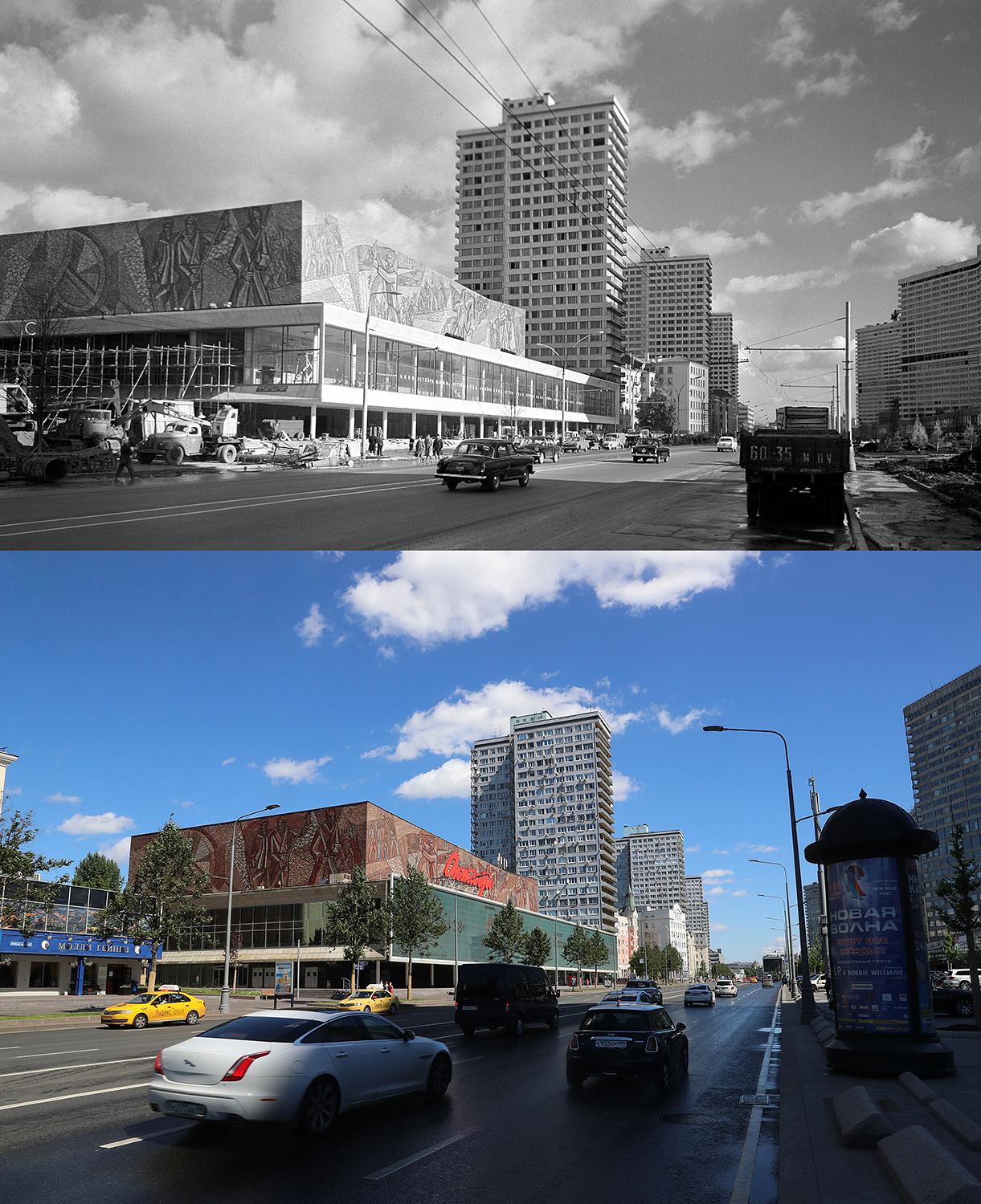 Кинотеатр «Октябрь», 1967 год и 2017 год