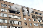 Последствия взрыва в жилом доме на улице Зеленой в Химках, 19 марта 2021 года
