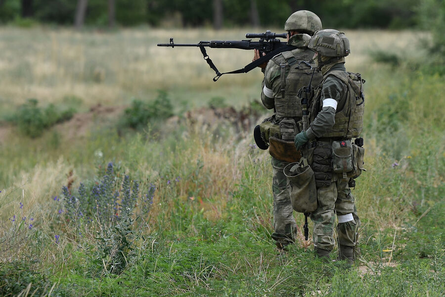 Военнослужащие ВС РФ в южном секторе специальной военной операции на Украине.