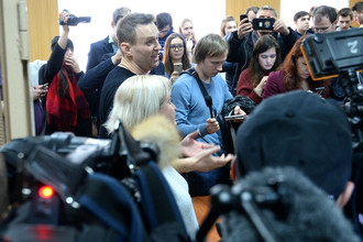 Алексей Навальный в Тверском районном суде города Москвы