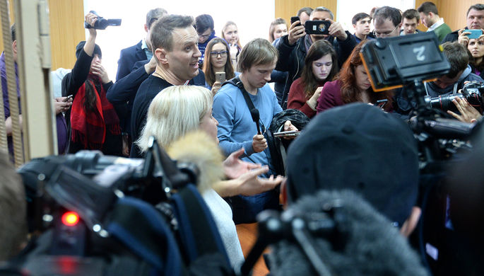 Алексей Навальный в Тверском районном суде города Москвы