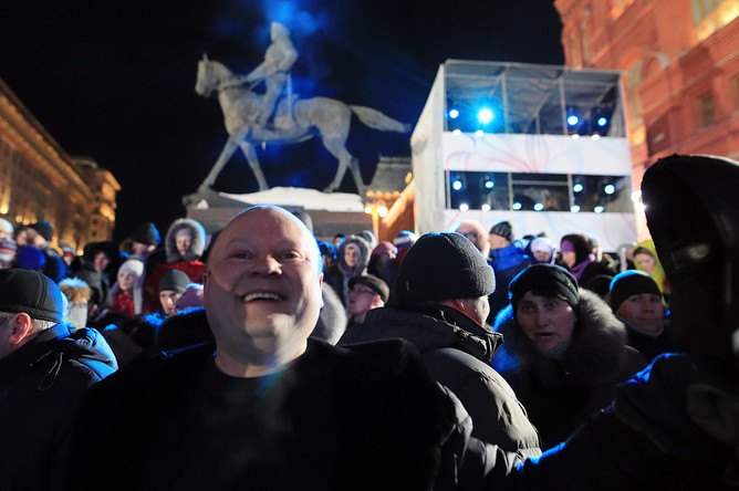 Митинг-концерт «Россия. Севастополь. Крым» на Манежной площади, 18 марта 2018 года
