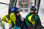 Российские туристы во время отдыха на горнолыжном курорте Масикрен в КНДР, февраль 2024 года