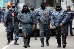 Сотрудники украинского спецподразделения «Беркут» в Киеве