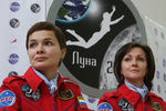 Участницы проекта Анна Куссмауль и капитан команды Елена Лучицкая (слева направо) 