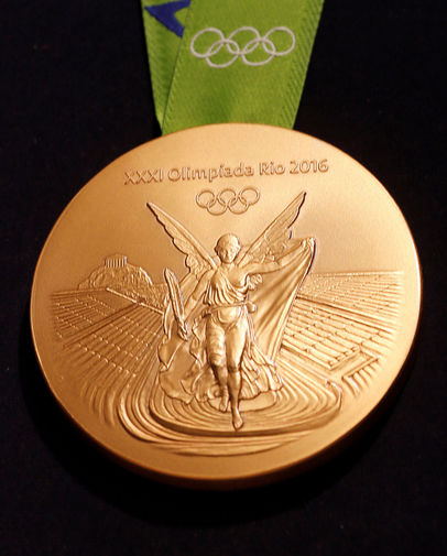 Золотая медаль Олимпийских игр 2016&nbsp;года в&nbsp;Рио-де-Жанейро