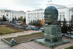 Памятник Ленину в Улан-Удэ, Россия, 2017 год