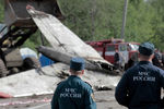 Разбор обломков самолета Ту-134 авиакомпании «РусЭйр», разбившегося при заходе на посадку недалеко от аэропорта «Петрозаводск (Бесовец)», 21 июня 2021 года
