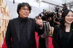Режиссер Пон Чжун Хо перед началом церемонии вручения кинопремии «Оскар» в Лос-Анджелесе, 9 февраля 2020 года