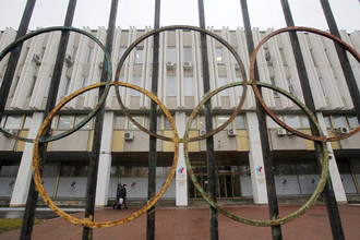 Здание штаб-квартиры Российского олимпийского комитета в Москве, в котором располагается менеджмент Российской легкоатлетической ассоциации