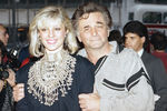 Питер Фальк с супругой Широй Дениз на кинопремьере в Лос-Анджелесе, 1987 год