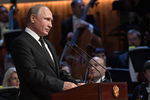 Президент РФ Владимир Путин на церемонии открытия нового концертного зала «Зарядье», 8 сентября 2018 года
