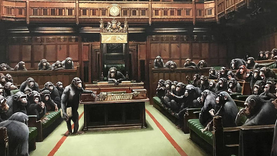 Картина Banksy Devolved Parliament 