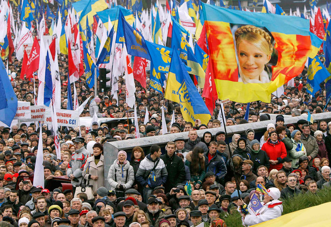 В&nbsp;Киеве в&nbsp;митинге за&nbsp;евроинтеграцию принимают участие более 50&nbsp;тыс. человек
