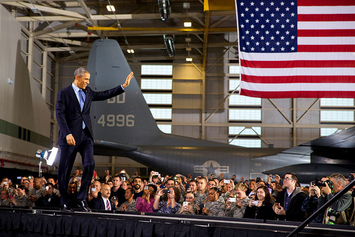 Барак Обама выступил перед американскими солдатами на военной базе в Нью-Джерси
