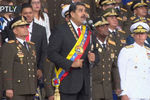 президент Венесуэлы Николаса Мадуро во время неудавшегося покушения