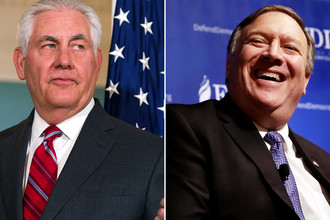 Глава ЦРУ Майк Помпео и госсекретарь США Рекс Тиллерсон (коллаж)