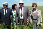 Михаил Горбачев и Раиса Горбачева во время встречи с президентом Казахстана Нурсултаном Назарбаевым и его супругой, 1991 год