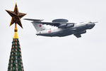 Авиационный комплекс дальнего радиолокационного обнаружения А-50У на репетиции воздушной части парада Победы в Москве, 4 мая 2020 года
