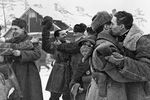 Встреча солдат Ленинградского и Волховского фронтов, 18 января 1943 года