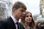 Андрей Аршавин с бывшей женой Юлией Барановской. У пары трое детей