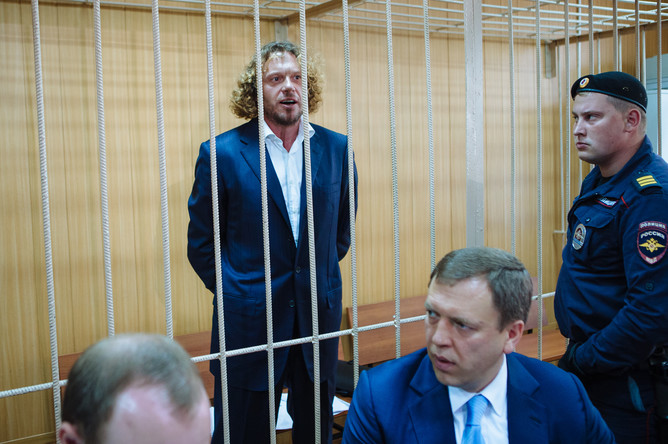 Бизнесмен Сергей Полонский в Тверском районном суде на рассмотрении ходатайства следствия о продлении ареста