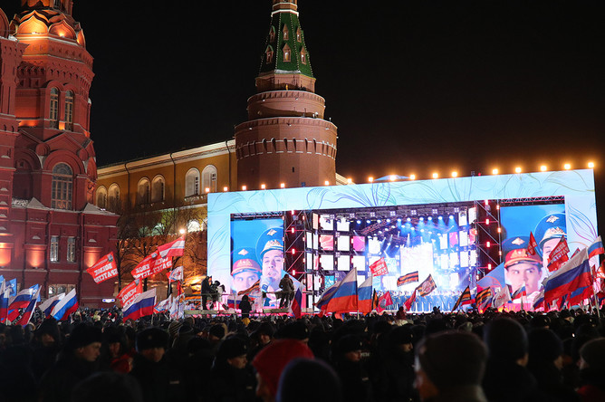 Митинг-концерт «Россия. Севастополь. Крым» на Манежной площади, 18 марта 2018 года