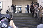 Вход в здание Мосгорсуда во время рассмотрения апелляционной жалобы защиты экс-главы Минэкономразвития России Алексея Улюкаева на приговор, 12 апреля 2018 года