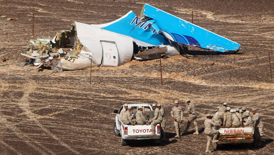 На&nbsp;месте крушения российского самолета Airbus A321 в&nbsp;Египте
