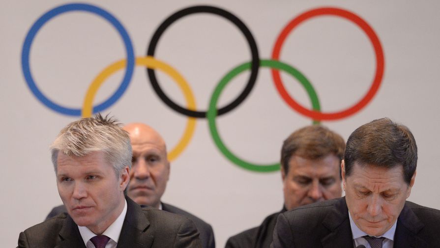 Министр спорта России Павел Колобков и президент Олимпийского комитета России (ОКР) Александр Жуков