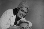 Лев Ландау с женой Конкордией в больнице. Фотокопия