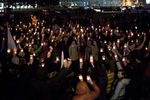 Участники всемирной акции «Час Земли» на центральной площади Благовещенска
