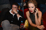Максим Виторган с бывшей женой, телеведущей, журналистом Ксенией Собчак на премьере фильма «Сталинград» в кинотеатре «Октябрь», 2013 год
